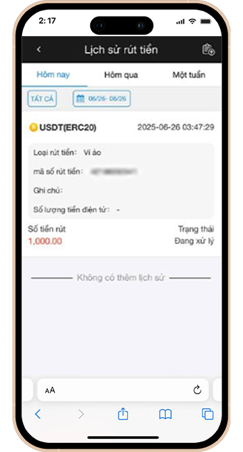 Bước 4: BƯỚC 4: RÚT TIỀN THÀNH CÔNG.